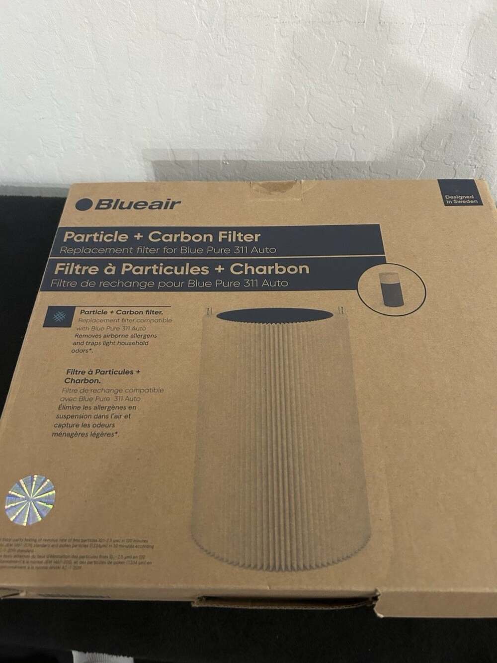 Blueair Blue Pure 411 Genuine Replacement Filter, Particle+Activated Carbon New